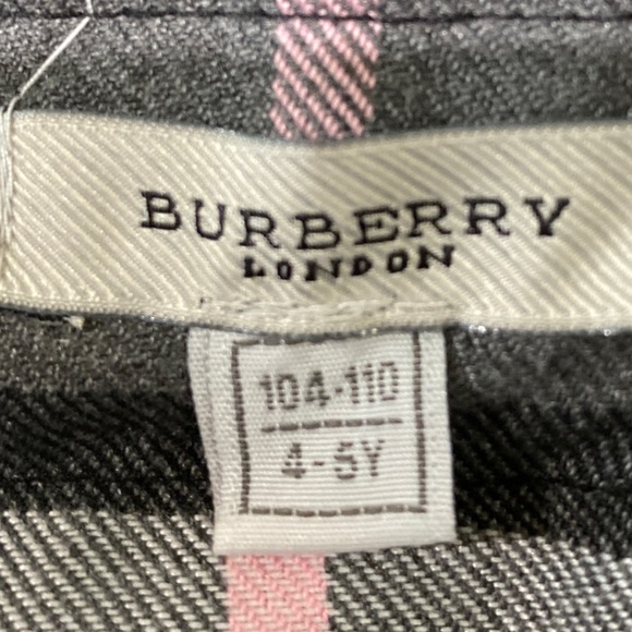 Burberry London Pink and Black Girl's Skirt - Picture 9 of 10